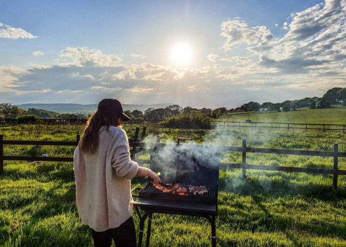 have a bbq at toft estate midlands accommodation